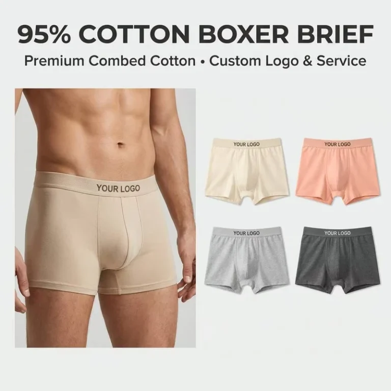 OEM-Custom-Mens-Cotton-Viscose-Solid-Color-Boxer-Briefs-Breathable-Machine-Washable-Knitted-Underwear-Factory-Direct-ODM-Brand