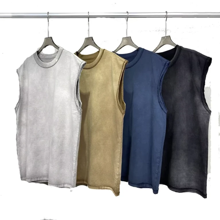 OEM-Custom-Quality-Sleeveless-Undershirt-Vest-Black-Cotton-Singlets-Distressed-Tank-Top-Gym-Wear-T-shirt-Vest-for-Men