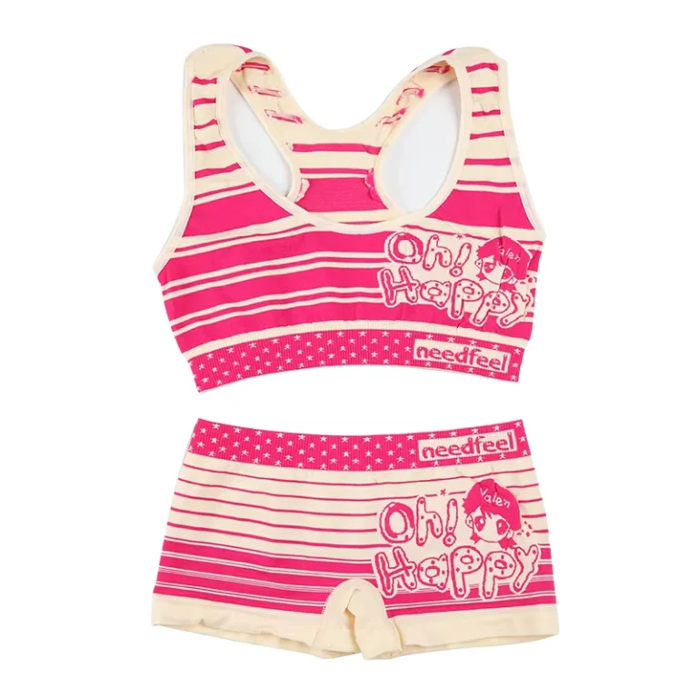 OEM-Little-Kids-Girl-Underwear-Crop-Top-Panty-Set