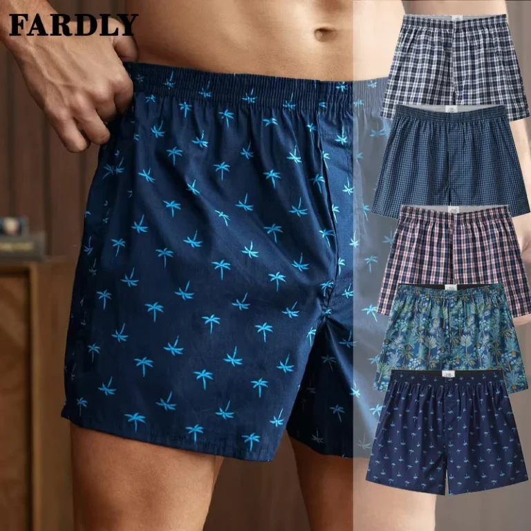 OEM-ODM-100Cotton-Man-Underwear-Mens-Boxer-Shorts-Breathable-Woven-Hidden-Built-Button-Placket-for-Men