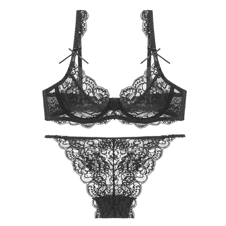 OEM-Womens-High-Quality-Ultra-Thin-Floral-Lace-Lingerie-Sexy-Transparent-Bra-Brief-Sets-with-Customizable-Logo-Waist
