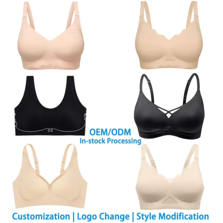 OEN-ODM-Custom-Logo-Jelly-Bra-Soft-Semi-Fixed-Pads-Back-Buckle-Mesh-Design-Anti-Sagging-Plus-Size-Traceless-Bra-Womens-Lingerie