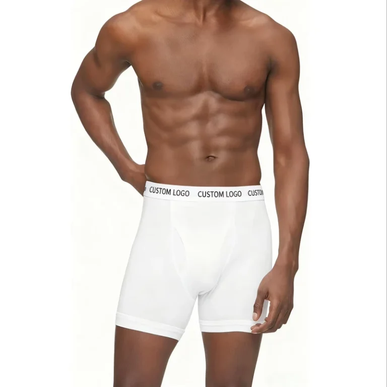 Opening-Front-Fly-Mens-Boxers-Custom-Jacquard-logo-Mens-Mid-length-Underwear-Premium-Soft-Cotton-Mens-Boxers-Briefs