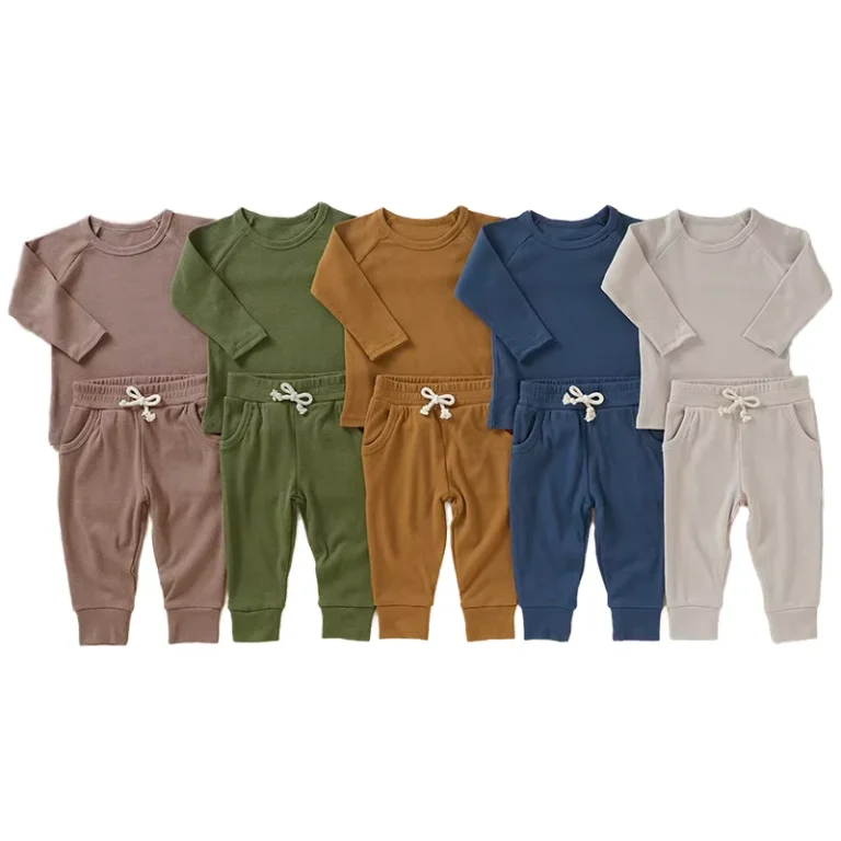 Organic-Cotton-Baby-and-Toddler-Pajamas-Winter-Thermal-Underwear-Set-in-Ins-Style-for-Home-and-Foreign-Trade