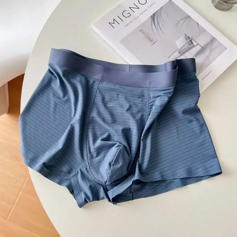 Plain-Seamless-Mens-Boxers-Elastic-Men-Briefs-Underwear-Trunks-Panties-Boxer-Men-Underwear