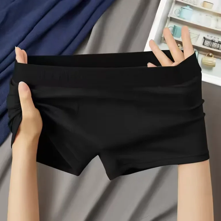 Plus-Size-Male-Boxers-Briefs-with-Custom-Logo-Elastic-Waistband-Pouch-Classic-Rise-Breathable
