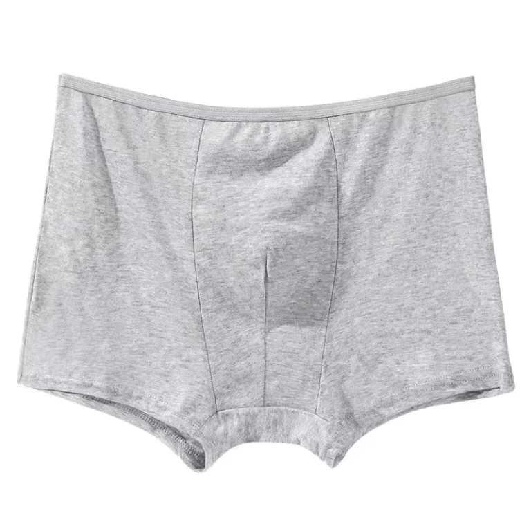 Plus-Size-Mens-Disposable-Boxer-Briefs-in-Gray-Heathers-From-XL-up-to-6XL-Individually-Wrapped