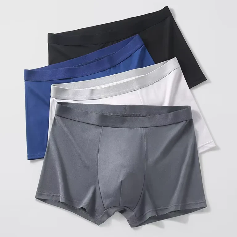 Plus-Size-Mens-Mid-Rise-Underwear-Comfortable-Close-Fitting-Flat-Corner-Prints-Breathable-Print-Type-1