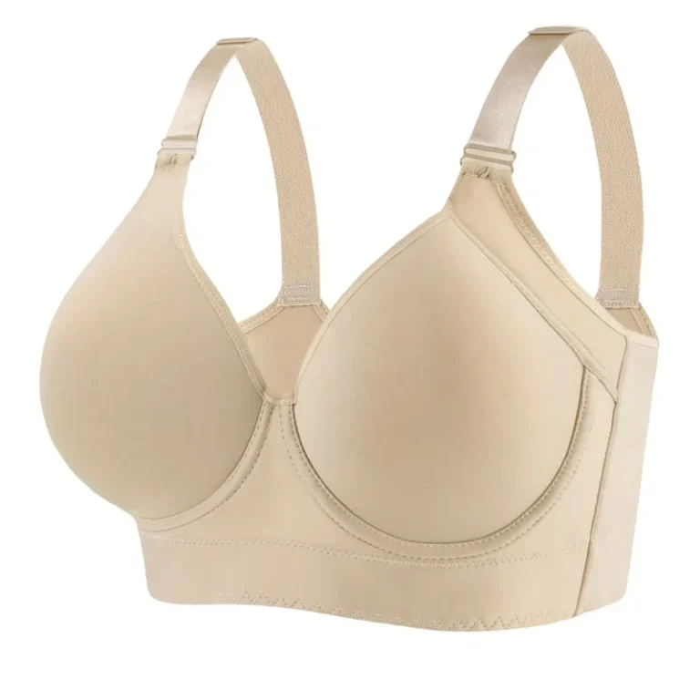 Plus-Size-Women-Bras-Under-Wire-7-Hooks-Back-Closure-Thin-Cup-Big-Breast-Adjustable-Straps-Polyester-Bra