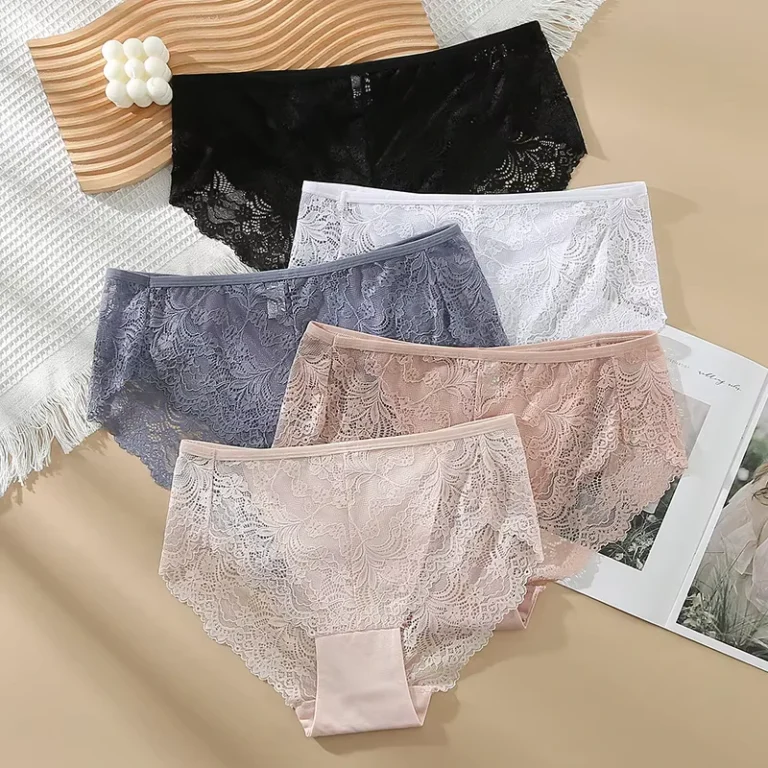 Plus-Size-XL-4XL-Womens-Panties-Lace-Sexy-Elegant-Back-Cotton-Fabric-Elastic-No-Show-High-Waist-Breathable-Womens-Underwear