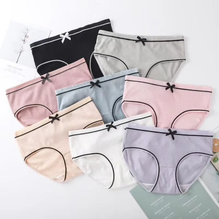 Polyester-Multicolored-Fashion-Teen-Girls-Cute-Underwear-Bow-Panties-Sexy-Mature-Girls-Panties-Brief