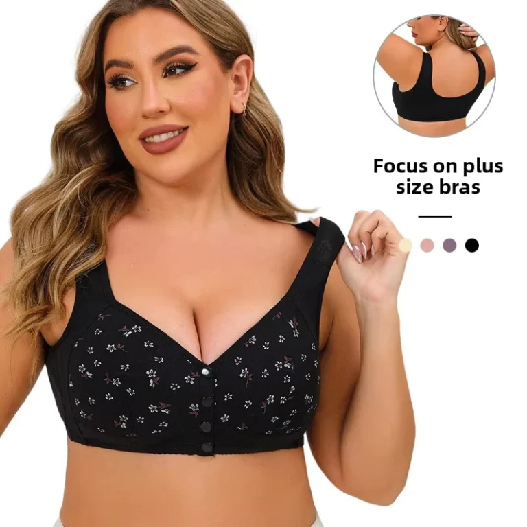 Pre-cup-Underwire-Front-Closure-Seamless-Mid-to-Large-Size-Womens-Plus-size-Bra-Womens-intimates