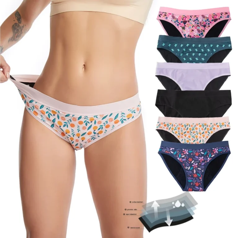 Printing-Teenager-4-Layer-Leak-Proof-Mid-Rise-Absorbent-Period-Panties-Women-Period-Underwear-Girls-Menstrual-Briefs