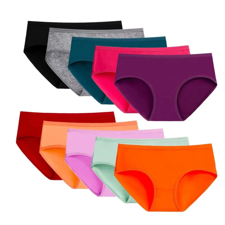 Pure-Color-Comfort-Hipster-Panties-Womens-Cotton-Underwear-for-Everyday