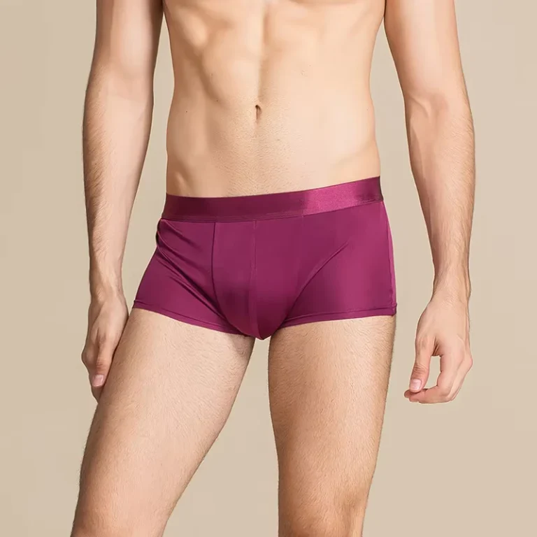 Pure-Silk-Underwear-Breathable-Mulberry-Silk-Mens-Briefs-Boxers