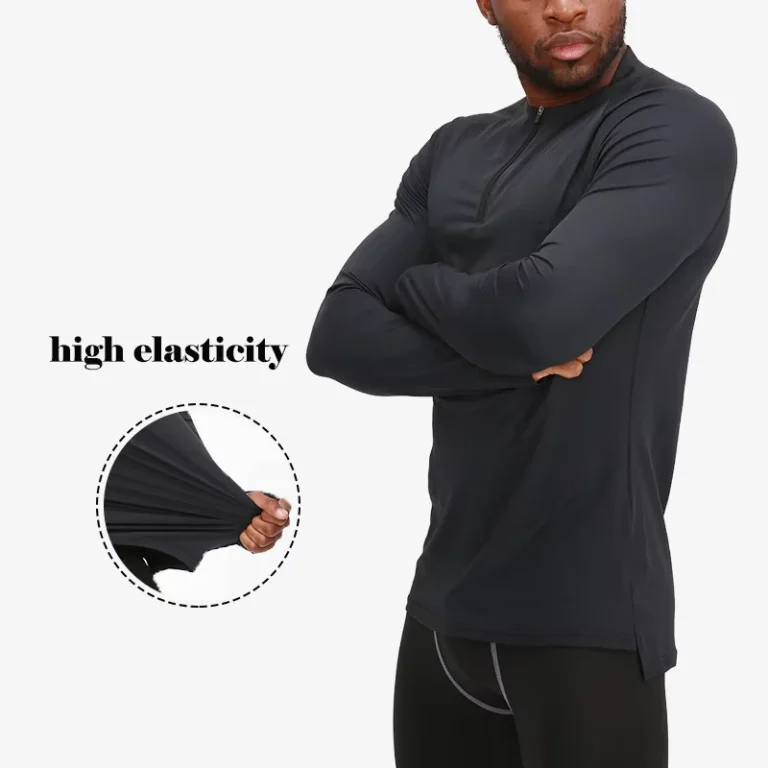 Quarter-Zipper-Long-Sleeve-Top-Athletic-Base-Layer-Undershirt-Gear-T-Shirt-Compression-Shirts-for-Men