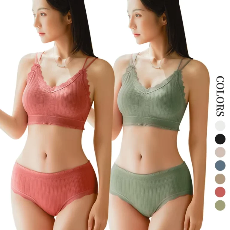 S-SHAPER-Plus-Size-Women-Bra-Set-Lingerie-Panties-Ladies-Lace-Seamless-Push-up-Ultra-Chest-Bralette-Wireless-Bra-Brief-Sets