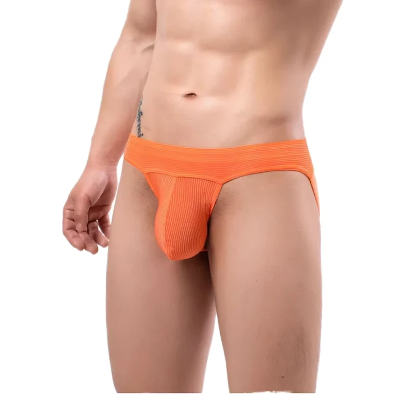 SDH-CMF379-Mens-Briefs-Sexy-Underwear-with-Logo-Waist-Woven-Silk-Bikini-Thong-Design-Plain-Boxer-Panties-Disposable