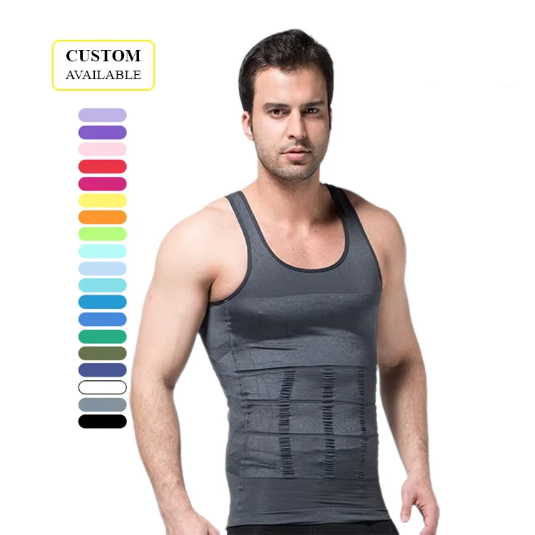 Seamless-Mens-Undershirt-Slimming-Body-Shaper-Breathable-Fitness-Mens-Undershirt