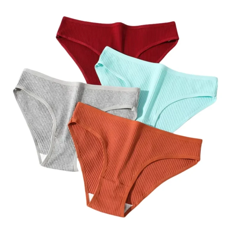 Seamless-Panties-Ribbed-Cotton-Briefs-Ladies-Low-Waist-Bikini-Panty-Sports-Underwear-Girls-Breathable-Solid-Color-Underpants