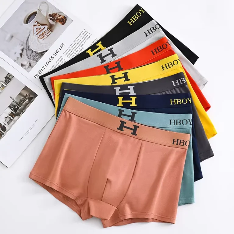 Seamless-Underwear-Breathable-Cotton-Solid-Boy-Underwear-Mens-Boxer-Mens-Underwear