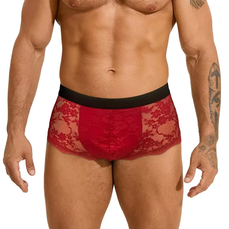 Sex-Underwear-Cross-border-ODM-Mens-Lace-Floral-Pattern-Nylon-Sexy-Briefs-Hollow-Transparent-Temptation