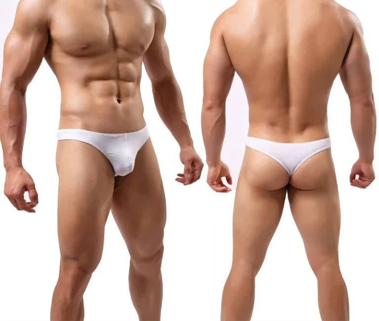 Sexy-Gay-Underwear-Mens-Lace-Thong-Mens-Underwear-Cotton-Seamless-BOXER-Briefs