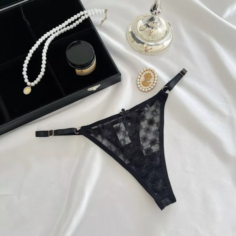 Sexy-Low-Waist-Adjustable-Strap-Floral-Lace-Mesh-See-Through-Breathable-Women-Thong-Panties