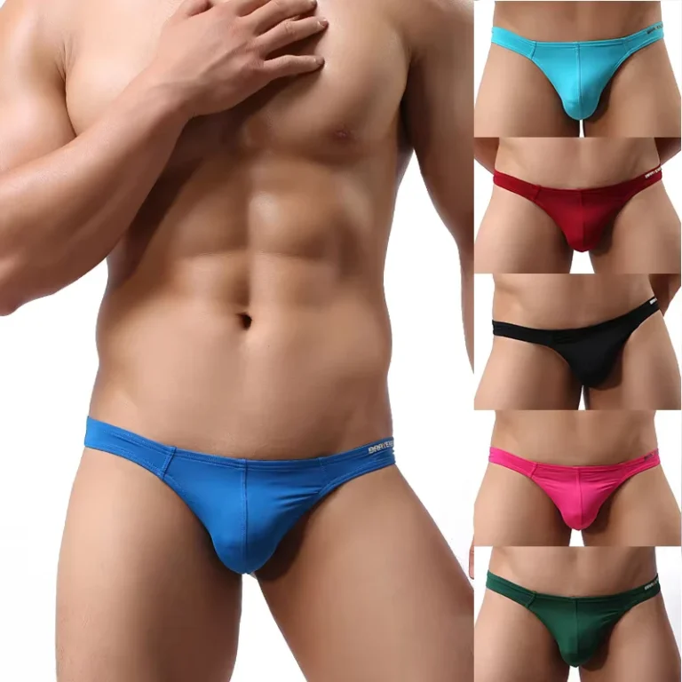 Sexy-Mens-Triangle-Panties-Sexy-Low-Waist-Thong-Comfortable-High-Elasticity-Three-Dimensional-Underwear