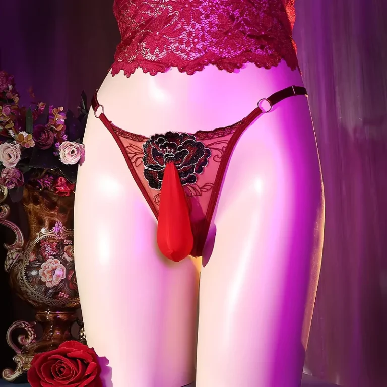 Sexy-Mens-Triangle-Underwear-in-Plus-Size-Personalized-Butterfly-Embroidery-Breathable-Mesh-Transparent-Seductive-Underwear