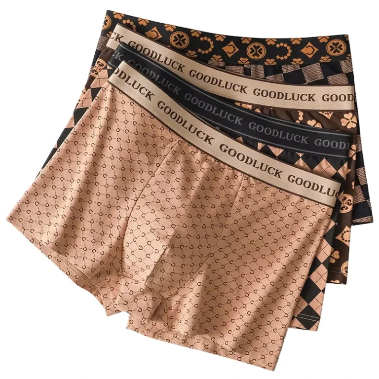 Sexy-Mens-Underwear-Luxury-Comfortable-Breathable-Mid-Waist-Boxer-Briefs