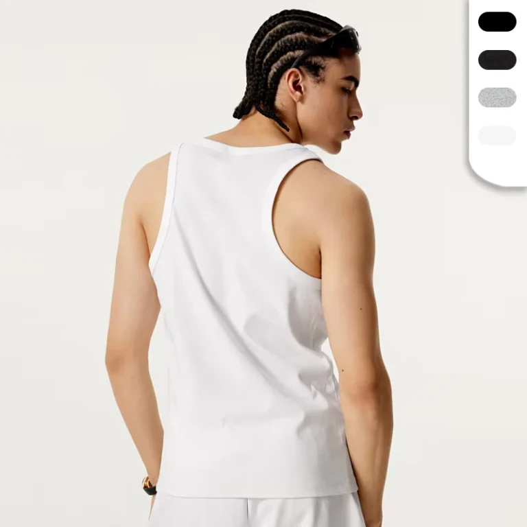 Singlet-Gym-Dress-Men-Undershirt-Stringer-Tank-Top-With-Custom-Logo-315G-Poly-cotton-Stretchy-Sleeveless-Shirts