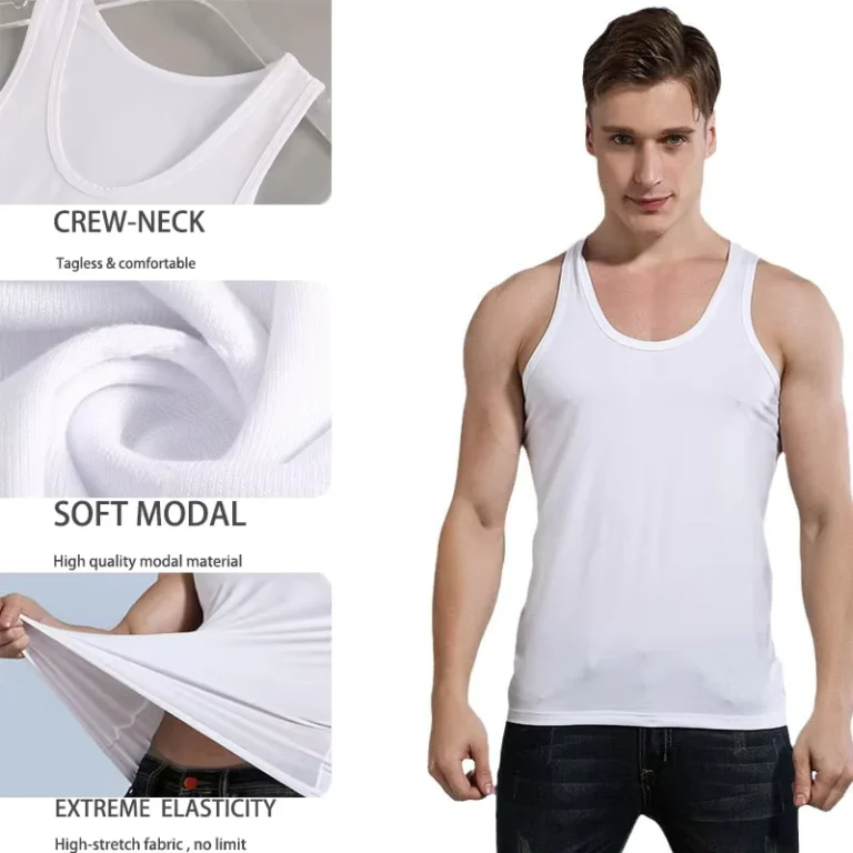Soft-Modal-Mens-Tank-Top-TagLess-Wicking-Breathable-A-Shirt-with-Crew-Neck-Comfortable-Fit-Undershirt
