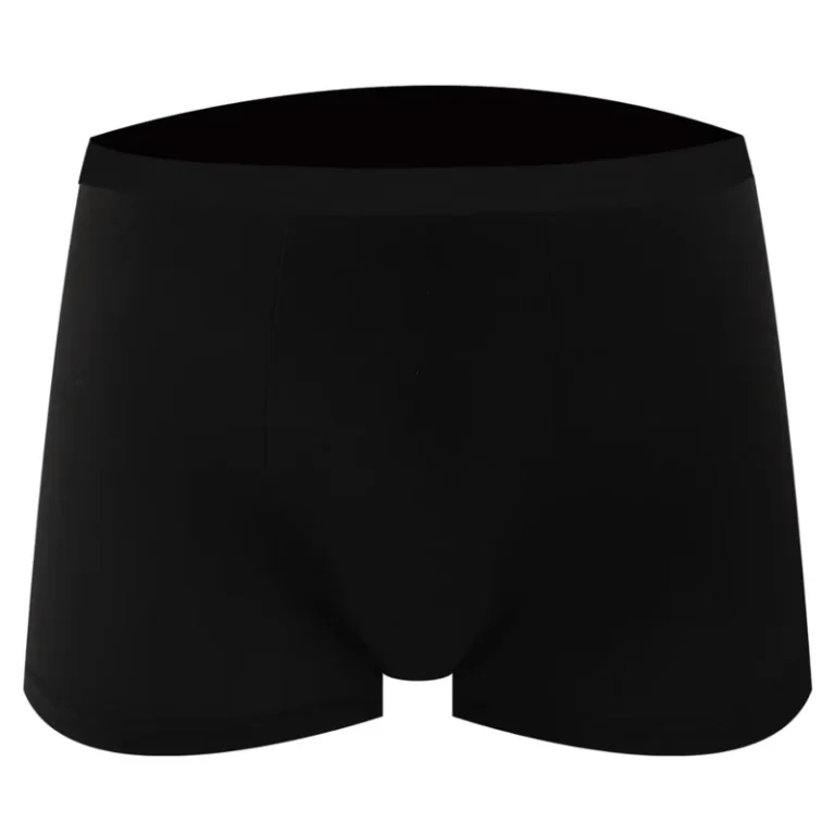 Solid-Color-Senior-Mens-Underwear-Black-Sexy-Boxer-Briefs-Quick-Dry-Breathable-Underwear
