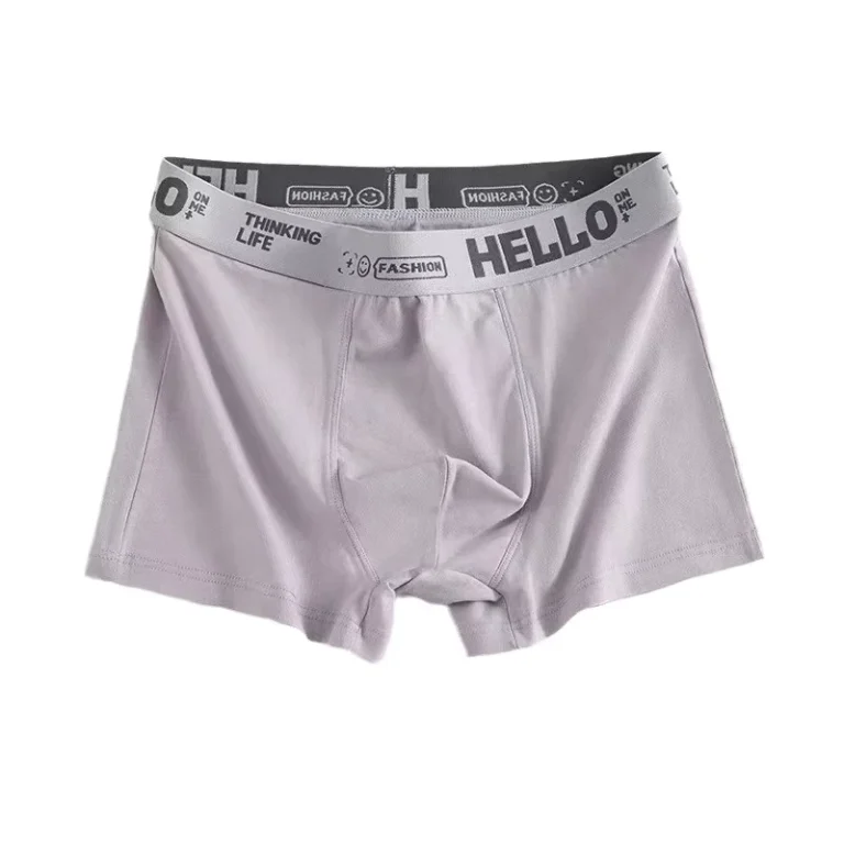 Spot-Factory-Mens-Underwear-Plus-Size-Mid-waist-Antibacterial-Breathable-Comfortable-Cotton-Boxer-Shorts-Head