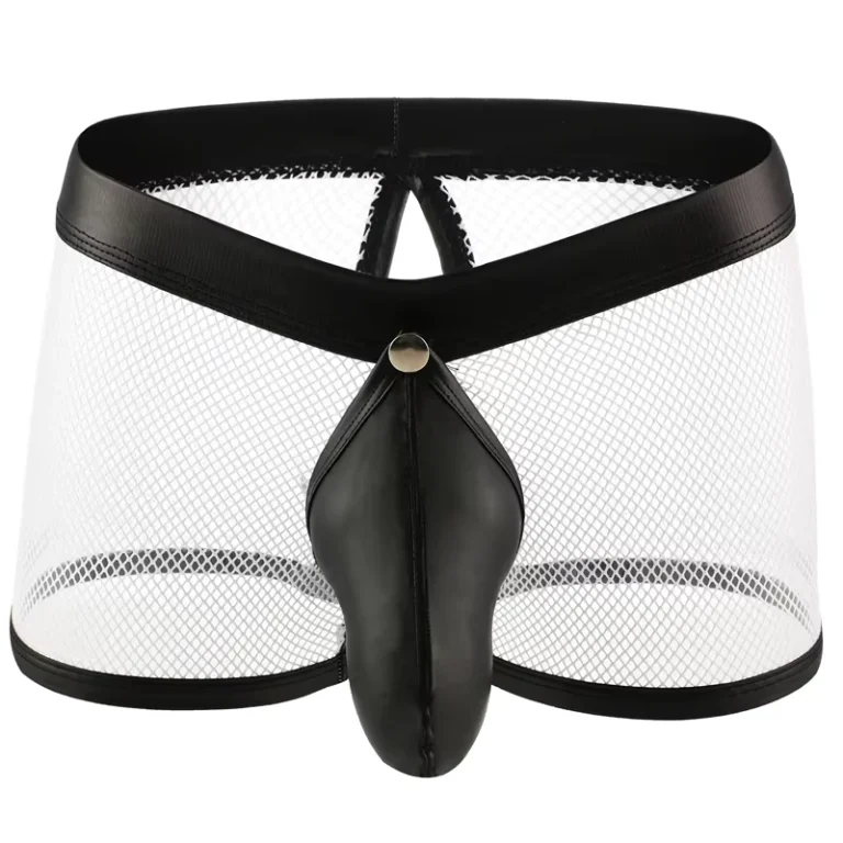 Stretched-Mesh-Fabric-for-Male-Sexy-Teen-Boys-in-Transparent-Mesh-Leather-Pants-Men-Boxer-Underwear