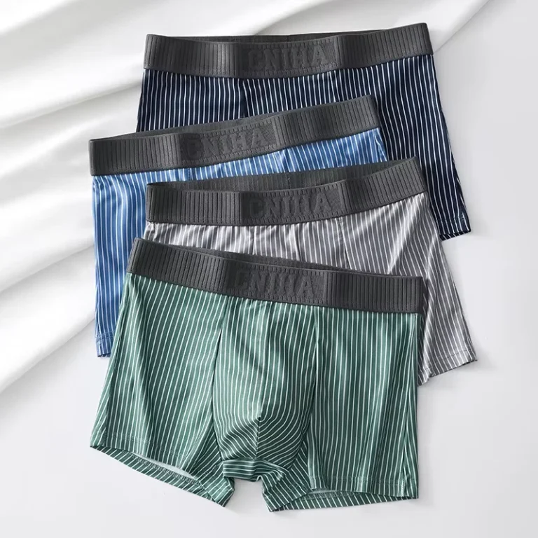 Striped-Seamless-Mens-Underwear-Mid-Waist-High-Elastic-Boxer-Briefs-Comfortable-Breathable-Boxer-Briefs-Youth-Shorts-1