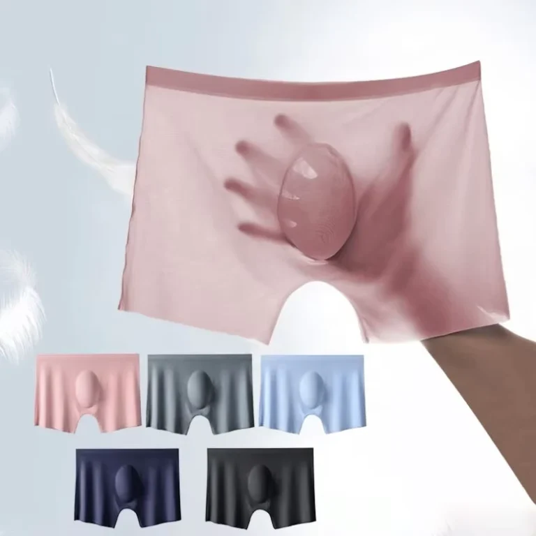 Summer-Ice-Silk-Underwear-Mens-Ultra-Thin-Quick-Drying-Breathable-High-Elastic-Large-Size-Boxer-Briefs