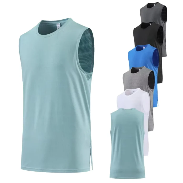 Summer-New-Men-O-neck-Jogger-Vest-Solid-Color-Fitness-Mesh-Sleeveless-Vest-Male-Sports-Undershirt-Bodybuilding-Running-Tank-Tops