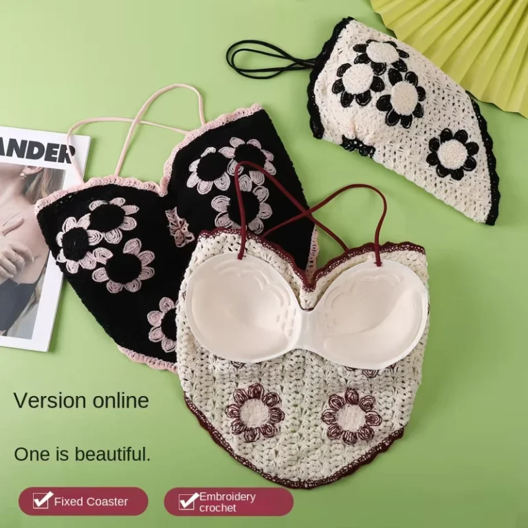 Summer-New-ODM-Sexy-Quick-Dry-Wire-Free-Floral-Knitted-Full-Cup-Halter-Neck-Backless-Removable-Pads-Womens-Outerwear-Vest-Bra