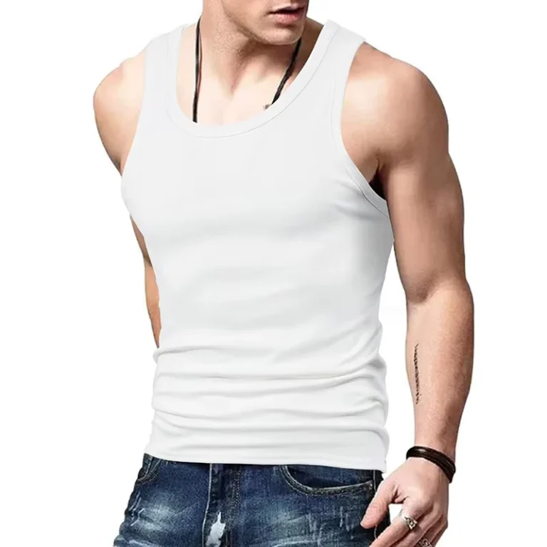 Summer-Round-Neck-Undershirt-Pure-Color-Black-and-White-Breathable-Sports-Tight-Undershirt-Younger-Mens-Dress-Shirts