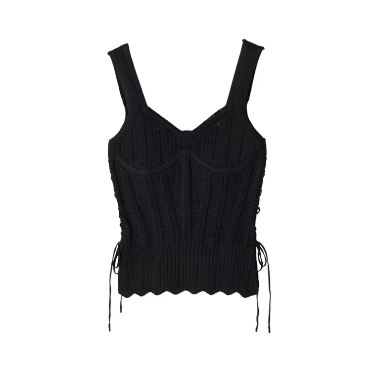 TAOPZA-Summer-Womens-New-Arrival-Side-Bow-Tie-Fitted-Corset-Style-V-Neck-Camisole-Knit-Vest-Top-5802003