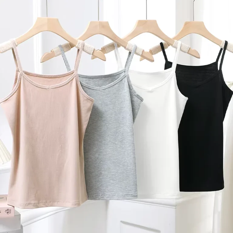 Tank-Top-Vest-for-Women-Summer-New-Solid-Color-Short-Slim-Wear-Base-Sexy-Womens-Top-Ribbed-Top-Camisole-Vest