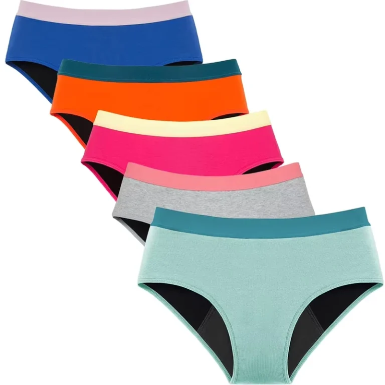 Teen-Period-Underwear-Low-Rise-Leakproof-Protective-Briefs-for-Girls-Heavy-Flow-Plain-Dyed-Custom-Logo