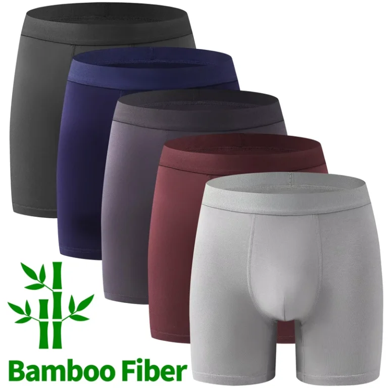 US-Size-High-Quality-Bamboo-Fiber-Antibacterial-Men-Soft-Underwear-Mid-Waist-Long-Leg-Man-Boxer-Briefs-Boy-Shorts