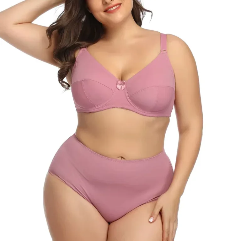 Ultra-Thin-Comfortable-Breathable-Large-Cup-Bras-and-Panties-Set-Everyday-Style-Brattle-Stanik-Beha-Push-up-for-Plus-Size-Women