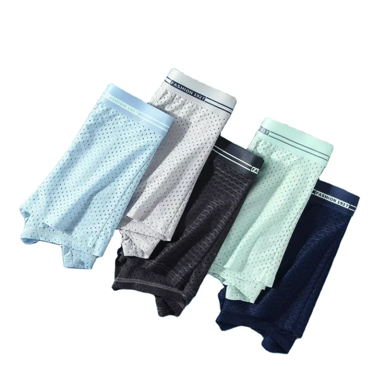 Ultra-Thin-Sexy-Boxers-Convex-Plus-Size-Underpants-Ice-Silk-Mesh-Men-Underwear