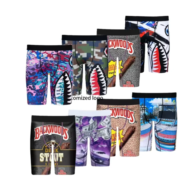 Vendor-Shorts-Plus-Size-logo-Same-Style-Underwear-for-Men-Underwear-Breathable-Briefs