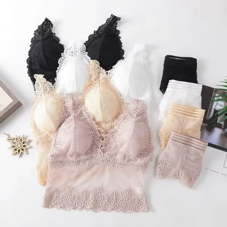 Womans-Sexy-Bras-Wire-Free-Bras-Sets-Push-up-High-Quality-Female-Lace-Lingerie-Underwear-Set
