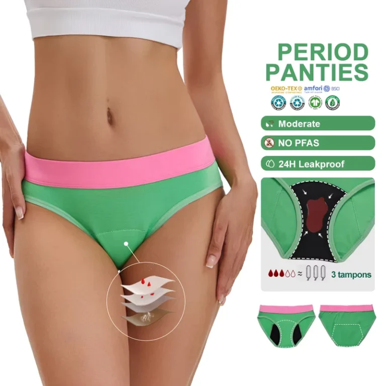 Women-4-layer-Leakproof-Menstrual-Underwear-Culotte-Menstruelle-No-Pfas-Biodegradable-Waterproof-Strips-Seamless-Period-Panties
